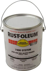 Rust-Oleum - 1 Gal White High Gloss Finish Industrial Enamel Paint - Interior/Exterior, Direct to Metal, <450 gL - Exact Tool & Supply