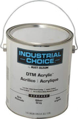 Rust-Oleum - 1 Gal Silver Gray Semi Gloss Finish Alkyd Enamel Paint - Interior/Exterior, Direct to Metal, <250 gL VOC Compliance - Exact Tool & Supply