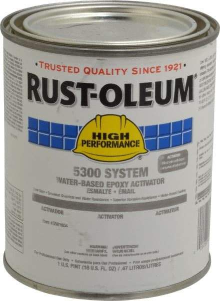 Rust-Oleum - 1 Pt Finish Coat Activator - 200 to 350 Sq Ft/Gal Coverage, <250 g/L VOC Content - Exact Tool & Supply