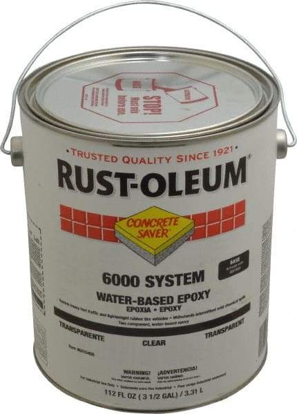 Rust-Oleum - 1 Gal High Gloss Clear Water-Based Epoxy - 200 to 350 Sq Ft/Gal Coverage, <250 g/L VOC Content - Exact Tool & Supply