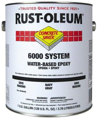 Rust-Oleum - 1 Gal High Gloss Navy Gray Water-Based Epoxy - 200 to 350 Sq Ft/Gal Coverage, <250 g/L VOC Content - Exact Tool & Supply
