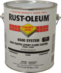 Rust-Oleum - 1 Gal High Gloss Clear Epoxy - 100 at 16 mils Sq Ft/Gal Coverage, 150 at 11 mils Sq Ft/Gal Coverage, 200 at 8 mils & 300 at 5 mils Sq Ft/Gal Coverage, <100 g/L VOC Content - Exact Tool & Supply