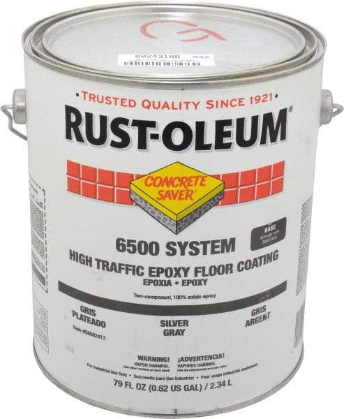 Rust-Oleum - 1 Gal High Gloss Silver Gray Epoxy - <100 g/L VOC Content - Exact Tool & Supply