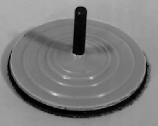 AutoQuip - 2" Diam Adhesive/PSA Disc Backing Pad - 1/4" Shank Diam, Medium Density, 22,000 RPM - Exact Tool & Supply