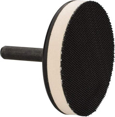 AutoQuip - 2" Diam Hook & Loop Disc Backing Pad - 1/4" Shank Diam, Medium Density, 22,000 RPM - Exact Tool & Supply