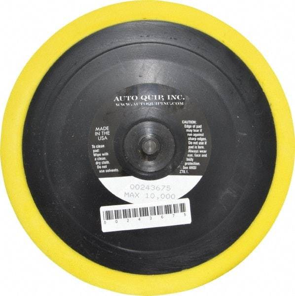 AutoQuip - 6" Diam Adhesive/PSA Disc Backing Pad - Medium Density, 10,000 RPM - Exact Tool & Supply