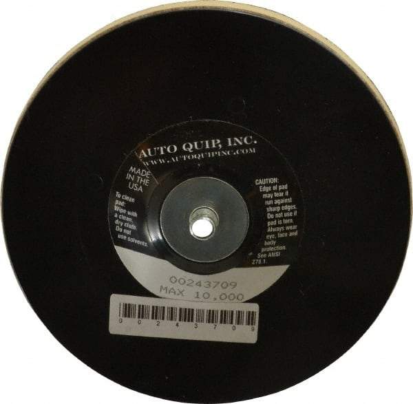 AutoQuip - 5" Diam Hook & Loop Disc Backing Pad - Medium Density, 12,000 RPM - Exact Tool & Supply