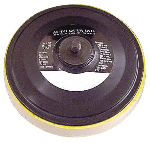 AutoQuip - 6" Diam Hook & Loop Disc Backing Pad - Medium Density, 10,000 RPM - Exact Tool & Supply