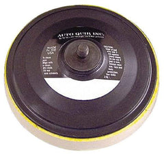 AutoQuip - 6" Diam Hook & Loop Disc Backing Pad - Medium Density, 10,000 RPM - Exact Tool & Supply