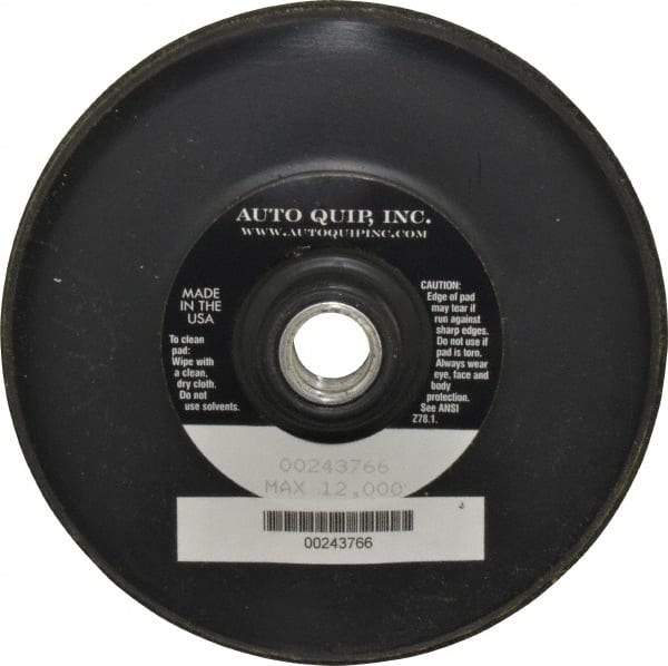 AutoQuip - 5" Diam Hook & Loop Disc Backing Pad - Firm Density, 12,000 RPM - Exact Tool & Supply