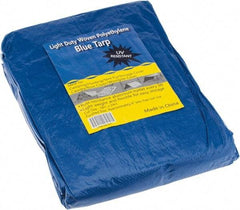 Value Collection - 24' Long x 18' Wide Polyethylene Tarp & Dust Cover - Blue - Exact Tool & Supply