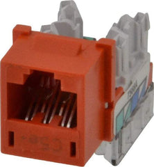 Hubbell - 8 Position, Cat5e Modular Jack - CSA Certified, RoHS Compliant, UL Listed - Exact Tool & Supply