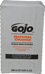 GOJO - 2 L Bag-in-Box Refill Liquid Hand Cleaner - General Duty, White, Orange Scent - Exact Tool & Supply