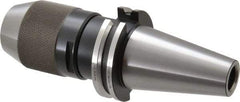 Albrecht - CAT40, 1/32 to 1/2" Capacity, Steel Integral Shank Drill Chuck - Keyless, Taper Shank, 2" Sleeve Diam, 3-15/16" Open Length - Exact Tool & Supply