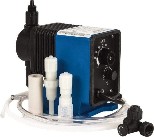 Pulsafeeder - 115 Volt, 150 psi, 0.5 GPH, Electronic Metering Pump - 9-1/2 Inch Long x 5 Inch Wide x 9.9 Inch High - Exact Tool & Supply