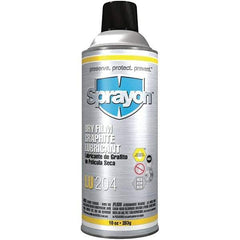 Sprayon - 10 oz Aerosol Dry Graphite Penetrant/Lubricant - Black, -40°F to 850°F, Food Grade - Exact Tool & Supply