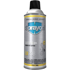 Sprayon - Sprayon, 12 oz Aerosol Cutting Fluid - Straight Oil, For Broaching, Cutting, Drilling, Grinding, Machining, Sawing, Threading - Exact Tool & Supply