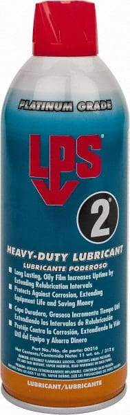 LPS - 16 oz Aerosol Nondrying Film Lubricant - Clear Amber, Food Grade - Exact Tool & Supply