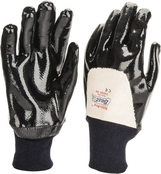 SHOWA - Size M (9) Nitrile Coated Jersey General Protection Work Gloves - Exact Tool & Supply