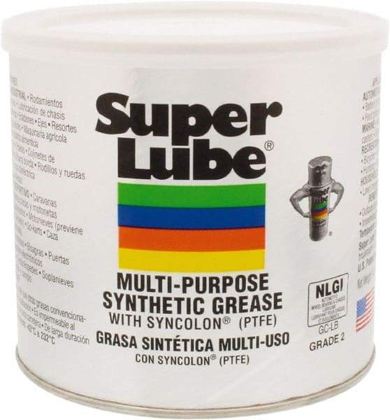 Synco Chemical - 400 g Can Synthetic General Purpose Grease - Translucent White, Food Grade, 450°F Max Temp, NLGIG 2, - Exact Tool & Supply