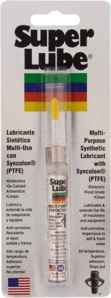 Synco Chemical - 0.24 oz Precision Oiler Synthetic Multi-Purpose Oil - -42.78 to 232.22°F, SAE 85W, ISO 150, 681.5 SUS at 40°C, Food Grade - Exact Tool & Supply