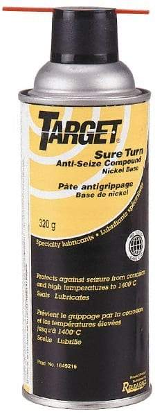 Target - 12 oz Aerosol High Temperature Anti-Seize Lubricant - Nickel, 600°C, Silver - Exact Tool & Supply