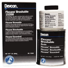Devcon - 1 Lb Pail Two Part Urethane Adhesive - 45 min Working Time, 3,500 psi Shear Strength - Exact Tool & Supply