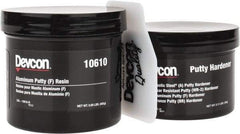 Devcon - 1 Lb Pail Two Part Epoxy - 60 min Working Time, 2,600 psi Shear Strength - Exact Tool & Supply