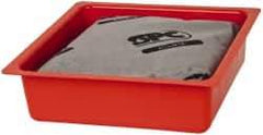 Brady SPC Sorbents - 3 Quart Capacity, 10 Inch Long x 10 Inch Wide, Plastic Drip Pan - Exact Tool & Supply
