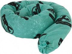 Brady SPC Sorbents - 12 Gal, 4' Long, 3" Diam, Polypropylene Sock - Chemical & Hazmat, Green - Exact Tool & Supply