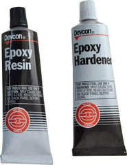 Devcon - 6.5 oz Tube Two Part Epoxy - 60 min Working Time, 2,500 psi Shear Strength - Exact Tool & Supply