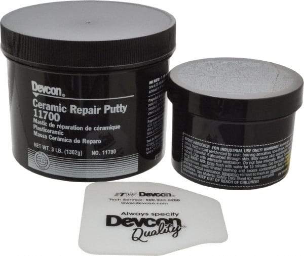 Devcon - 3 Lb Pail Two Part Epoxy - 25 min Working Time, 2,000 psi Shear Strength - Exact Tool & Supply