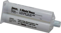 Devcon - 2 oz Cartridge Two Part Epoxy - 3 to 6 min Working Time, 1,900 psi Shear Strength - Exact Tool & Supply