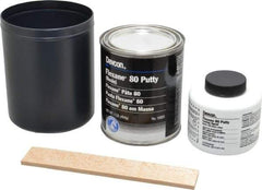 Devcon - 1 Lb Kit Black Urethane Putty - 120°F (Wet), 180°F (Dry) Max Operating Temp, 15 min Tack Free Dry Time - Exact Tool & Supply