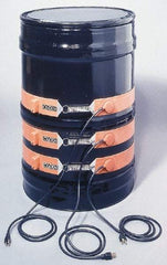 Value Collection - 9-1/2" Wide, 55 Gallon Wrap-Around Drum Heater - 120 Volt, 70°F to 140°F Thermostat Rating - Exact Tool & Supply