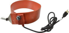 Value Collection - 3" Wide, 5 Gallon Wrap-Around Drum Heater with Thermostat - 120 Volt, 70°F to 425°F Thermostat Rating - Exact Tool & Supply