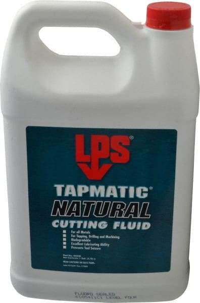 LPS - Tapmatic Natural, 1 Gal Bottle Cutting & Tapping Fluid - Straight Oil, For Boring, Broaching, Drilling, Engraving, Facing, Milling, Reaming, Sawing, Tapping, Threading, Turning - Exact Tool & Supply
