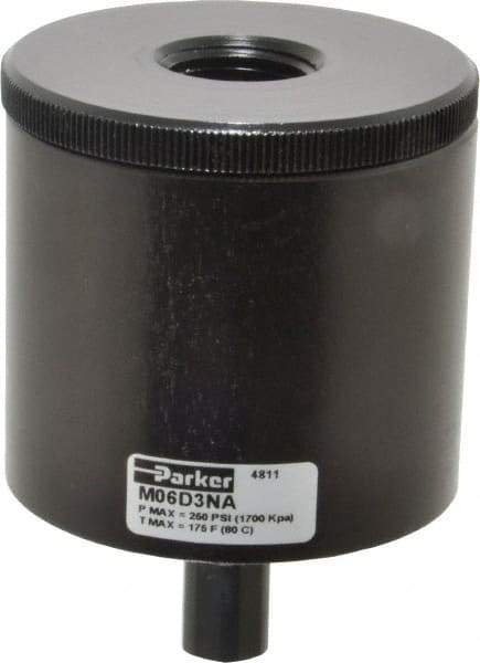 Parker - 1/2" Inlet, Drip Leg Condensate Drain - 1/8" NPT Outlet, 10 to 250 psi - Exact Tool & Supply