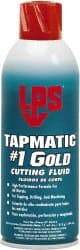 LPS - Tapmatic #1 Gold, 11 oz Aerosol Cutting & Tapping Fluid - Straight Oil, For Boring, Broaching, Drilling, Engraving, Facing, Milling, Reaming, Sawing, Tapping, Threading, Turning - Exact Tool & Supply