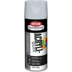 Krylon - White, 12 oz Net Fill, Flat, Lacquer Spray Paint - 15 to 20 Sq Ft per Can, 16 oz Container, Use on Cabinets, Color Coding Steel & Lumber, Conduits, Drums, Ducts, Furniture, Motors, Pipelines, Tools - Exact Tool & Supply