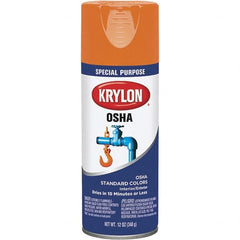 Krylon - OSHA Orange, 12 oz Net Fill, Gloss, Enamel Spray Paint - Exact Tool & Supply