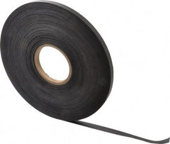 Mag-Mate - 200' Long x 1/2" Wide x 1/32" Thick Flexible Magnetic Strip - 4 Lb Max Pull Force, 2 Linear Ft/Lb Magnetic Pull Force, Plain Back - Exact Tool & Supply