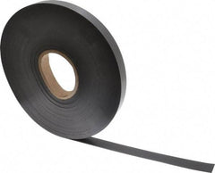 Mag-Mate - 100' Long x 1" Wide x 1/16" Thick Flexible Magnetic Strip - 12 Lb Max Pull Force, 6 Linear Ft/Lb Magnetic Pull Force, Plain Back - Exact Tool & Supply