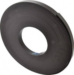 Mag-Mate - 100' Long x 1" Wide x 1/8" Thick Flexible Magnetic Strip - 16 Lb Max Pull Force, 19 Linear Ft/Lb Magnetic Pull Force, Plain Back - Exact Tool & Supply