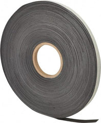 Mag-Mate - 200' Long x 1/2" Wide x 1/32" Thick Flexible Magnetic Strip - 4 Lb Max Pull Force, 2 Linear Ft/Lb Magnetic Pull Force, Adhesive Back - Exact Tool & Supply