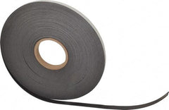 Mag-Mate - 100' Long x 1/2" Wide x 1/16" Thick Flexible Magnetic Strip - 6 Lb Max Pull Force, 3 Linear Ft/Lb Magnetic Pull Force, Adhesive Back - Exact Tool & Supply