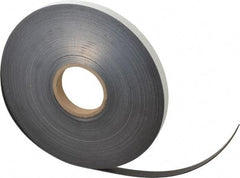 Mag-Mate - 100' Long x 3/4" Wide x 1/16" Thick Flexible Magnetic Strip - 10 Lb Max Pull Force, 5 Linear Ft/Lb Magnetic Pull Force, Adhesive Back - Exact Tool & Supply