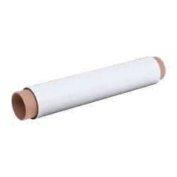 Mag-Mate - 10' Long x 24-3/8" Wide x 1/32" Thick Flexible Magnetic Sheet - 85 Lb Max Pull Force, 196 Linear Ft/Lb Magnetic Pull Force, Plain Back, White - Exact Tool & Supply