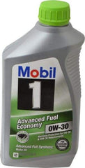 Mobil - 1 Quart Synthetic Engine Oil - Grade 0W-30 - Exact Tool & Supply
