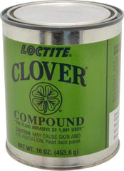 Loctite - 1 Lb Grease Compound - Compound Grade Super Fine, Grade 5A, 800 Grit, Black & Gray, Use on General Purpose - Exact Tool & Supply